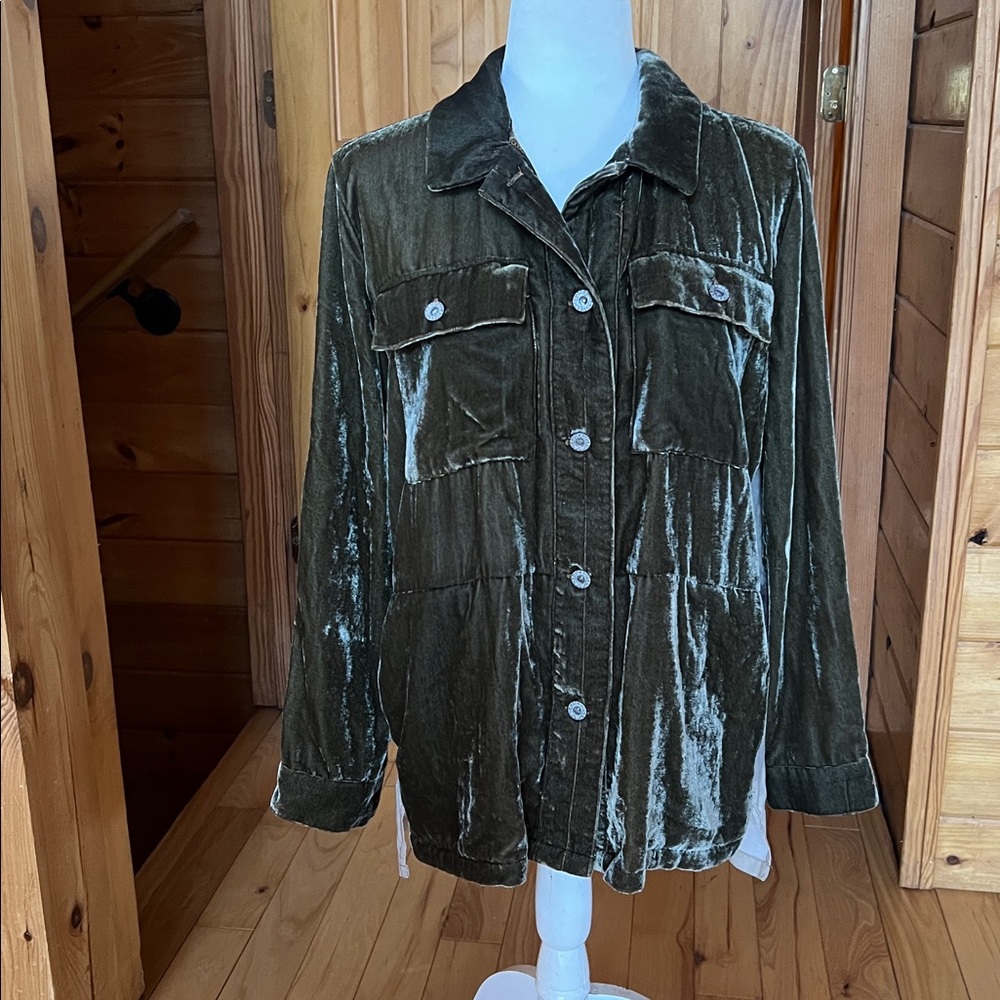 Aratta silent journey deer velvet burnout shirt oversized - Picture 2 of 12